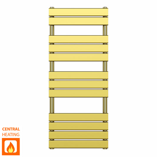 500  mm Wide x 1200 mm Gold Heated Towel Rail Panel Bathroom Radiator