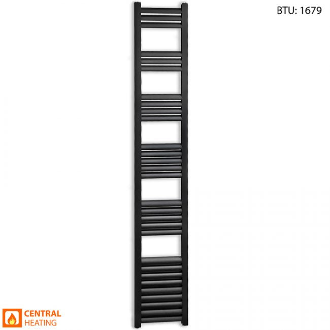 300mm-Wide-1800mm High Everly Black Central Heating