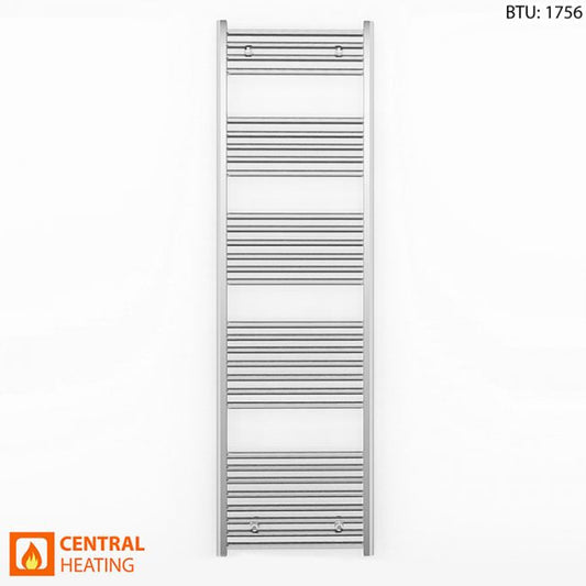 450mm x 1700mm Straight Chrome Heated Towel Rail Radiator