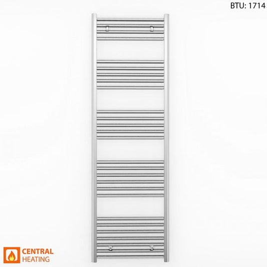 500mm x 1600mm Straight Chrome Heated Towel Rail Radiator