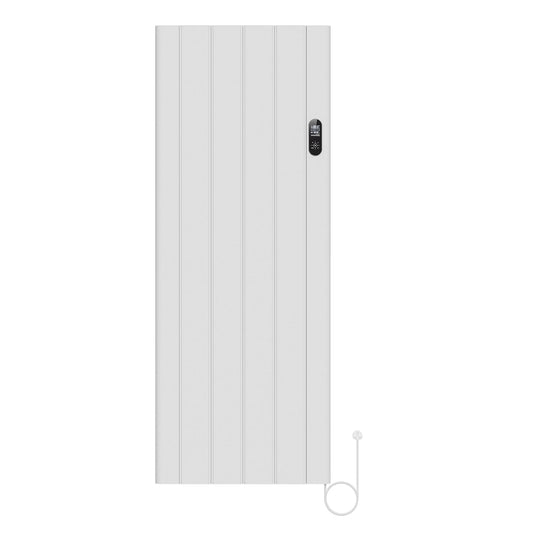 608 x 1600mm Smart Wifi Electric Panel Radiator - 2000W White Vertical Aluminium