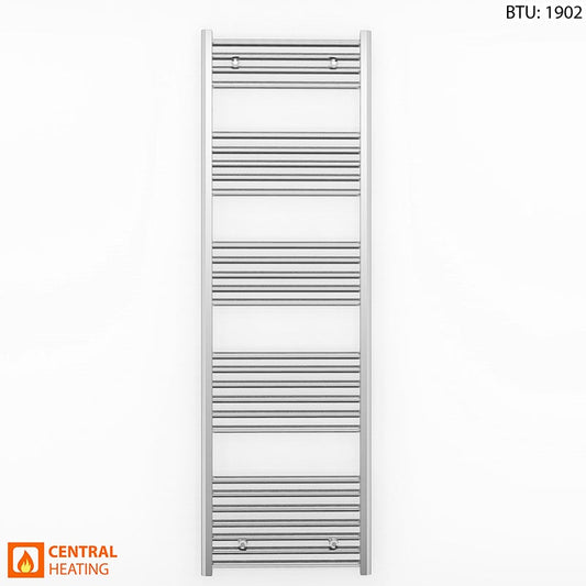 600mm x 1600mm Straight Chrome Heated Towel Rail Radiator