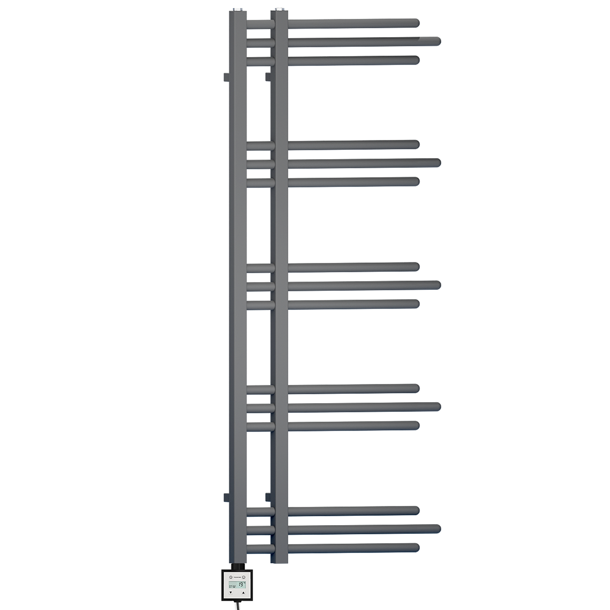 SYDNEY 50 120 Anthracite KTX3 Thermostatic Modern Towel Rail Radiator Pre Filled Electric