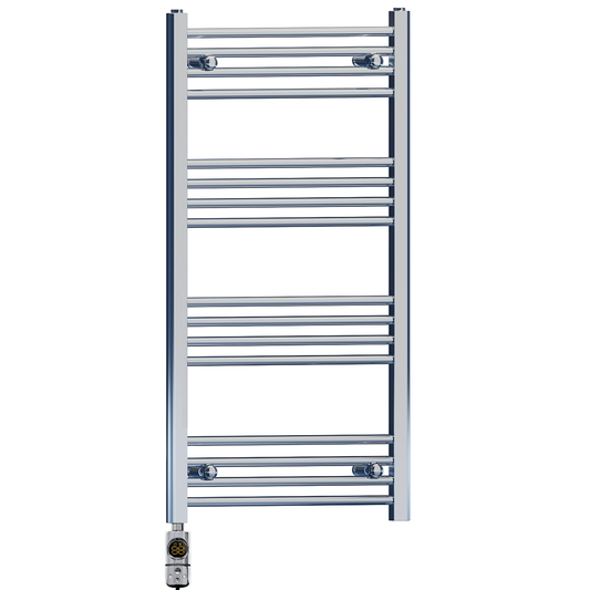 550 x 1000mm High Flat Chrome Electric Heated Towel Rail Radiator Stock Clearance