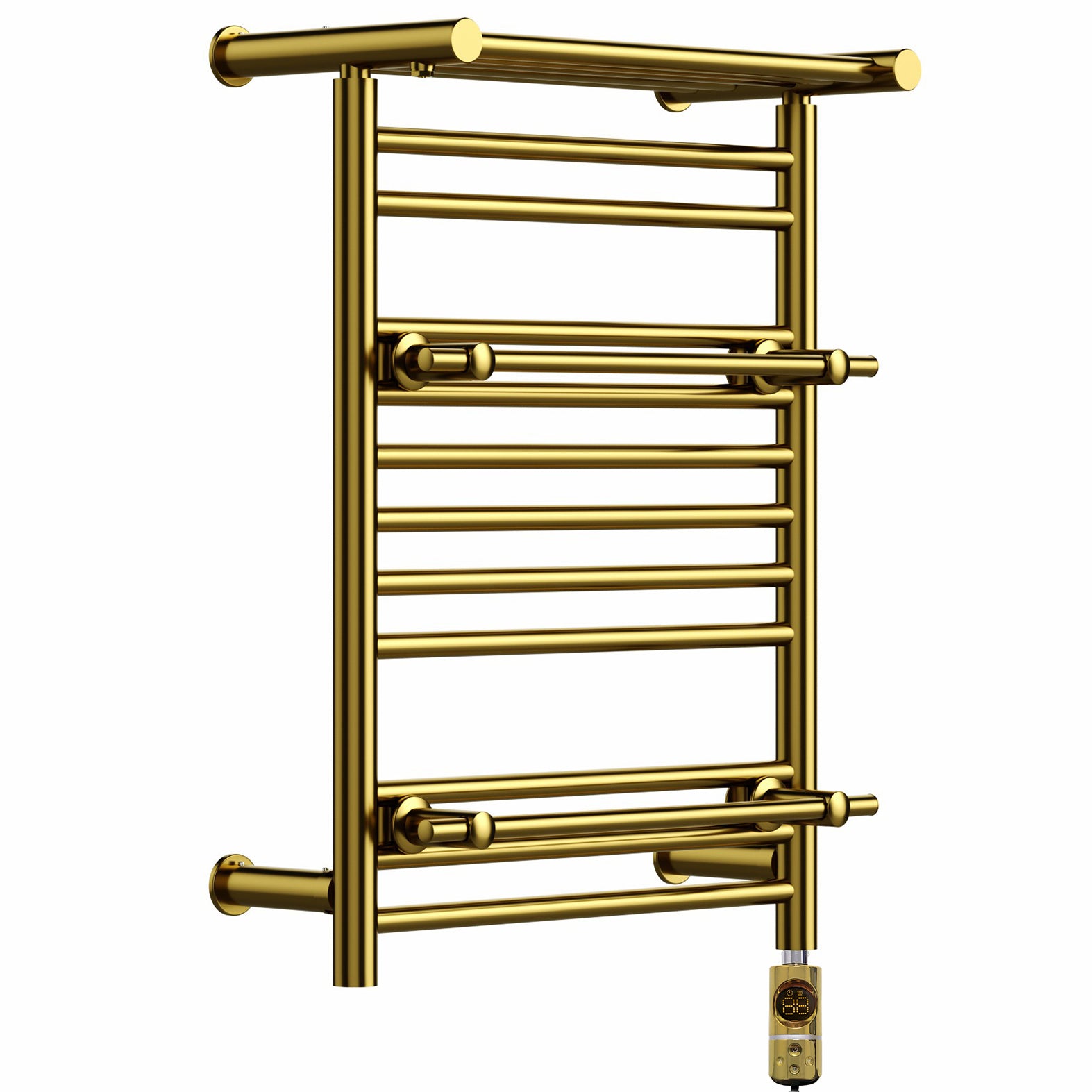 Towel Rail Radiator With a Shelfon Topand Additional hangers Bathroom Furtniture Electric HeaterGT New