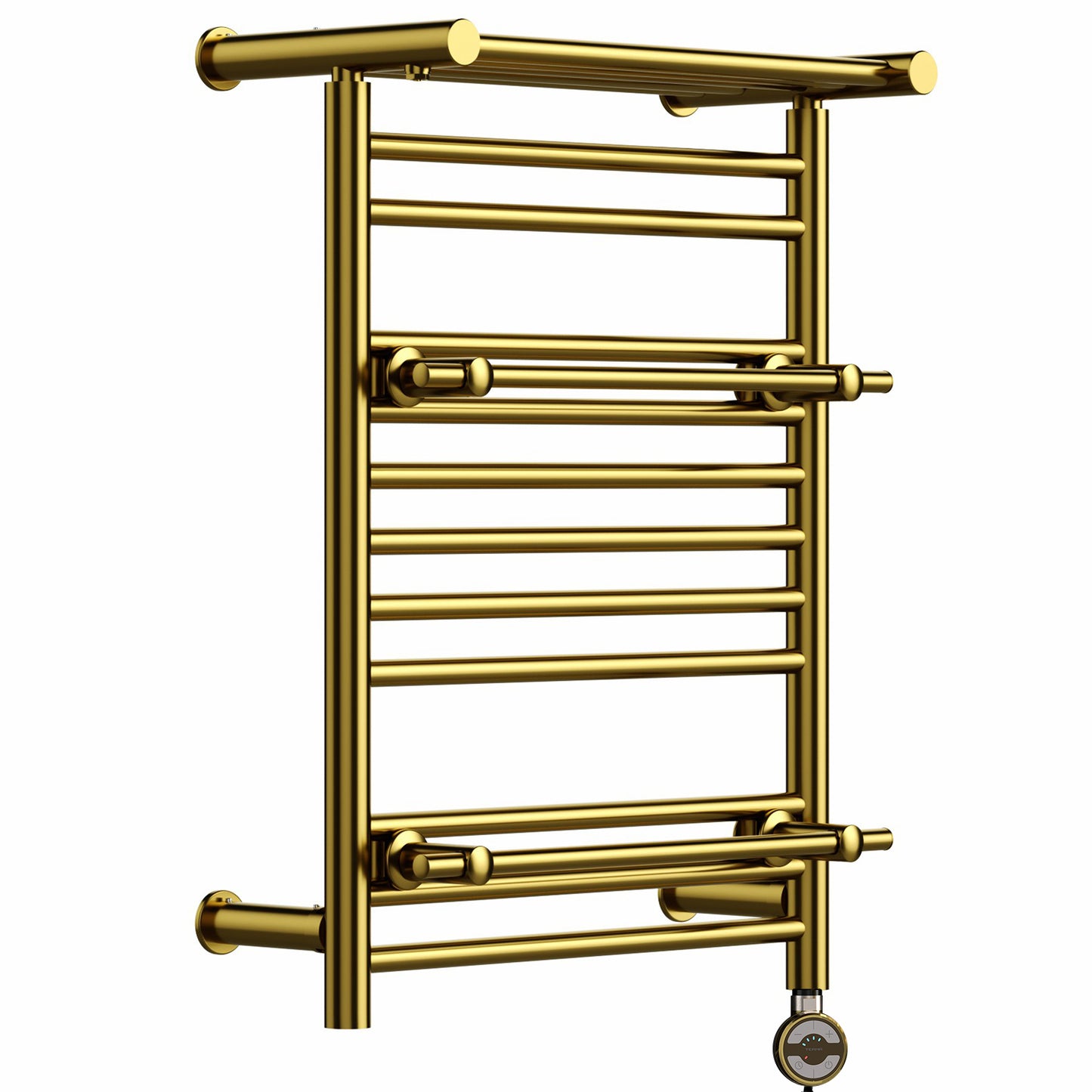 Towel Rail Radiator With a Shelfon Topand Additional hangers Bathroom Furtniture Electric Heate