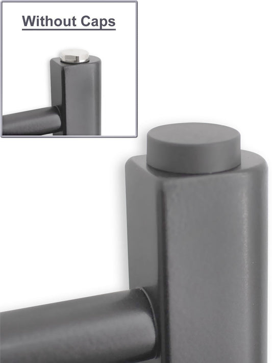 Anthracite Grey Cover Cap for Black Radiators - Blanking Plug & Air Vent Covers