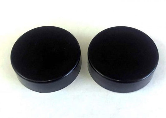 Black Cover Cap for Black Radiators - Blanking Plug & Air Vent Covers (Pair)