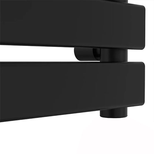 500mm Wide  x 1200mm Matt Black Designer Bathroom Heated Panel Towel Rail Radiator