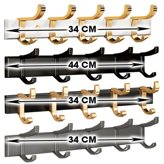 Adjustable Coat/Bathrobe Hooks Wall Mounted Hangers For Bathroom