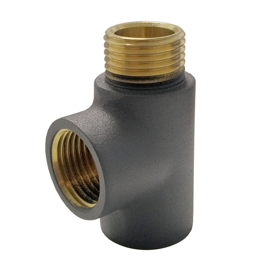 Gray T-Piece  Dual Fuel  Kits Connector 15mm