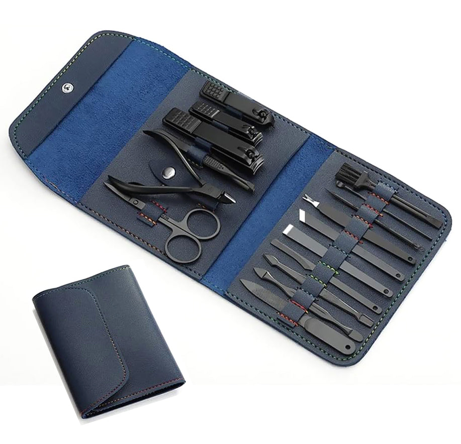Finger Nail Toe Nail Clippers Cutter Set Pedicure Kit Heavy Duty For Nails 16pcs