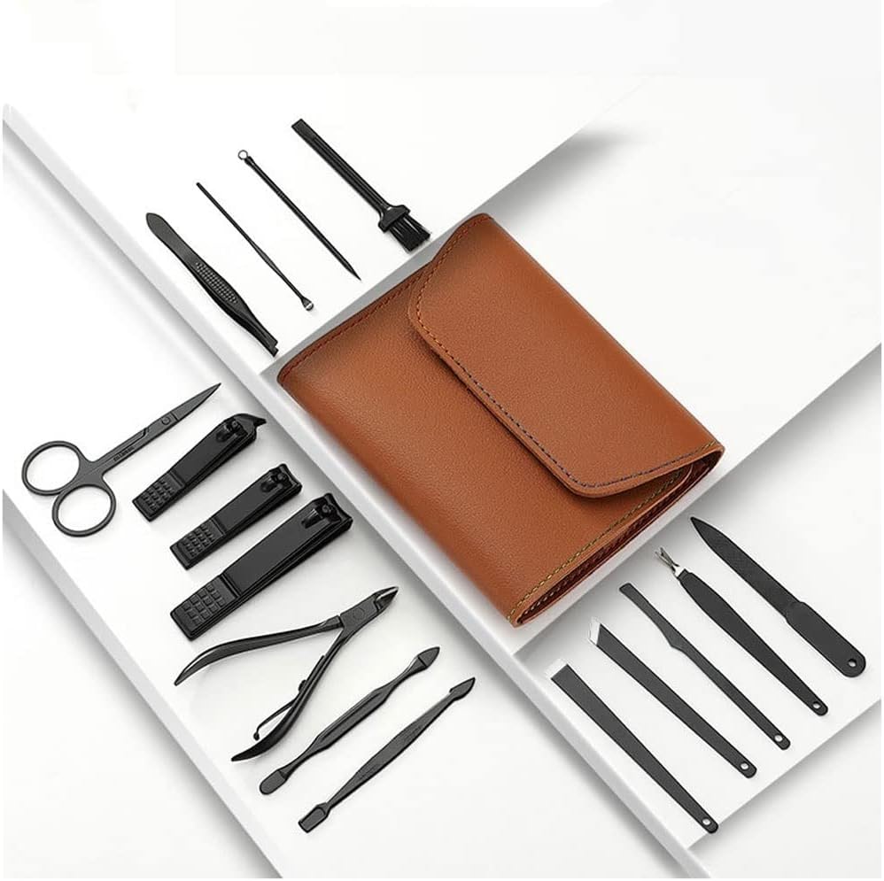 Finger Nail Toe Nail Clippers Cutter Set Pedicure Kit Heavy Duty For Nails 16pcs