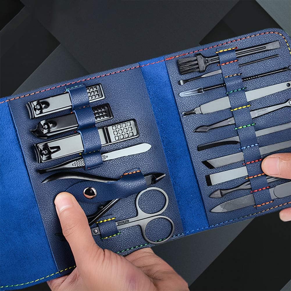 Finger Nail Toe Nail Clippers Cutter Set Pedicure Kit Heavy Duty For Nails 16pcs