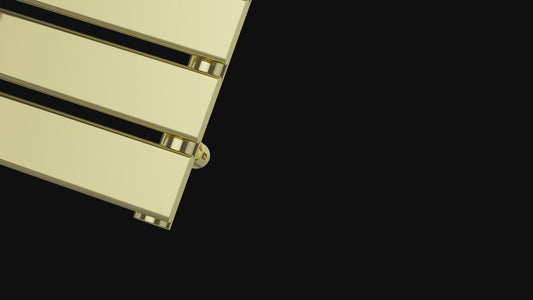 500mm Wide  x 800mm High Gold Heated Towel Rail Panel Bathroom Radiator