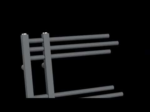 Anthracite Grey Electric Heated Towel Rail Radiator 500mm x 900mm Straight Sydney Designer