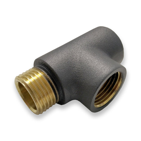 Gray T-Piece  Dual Fuel  Kits Connector 15mm