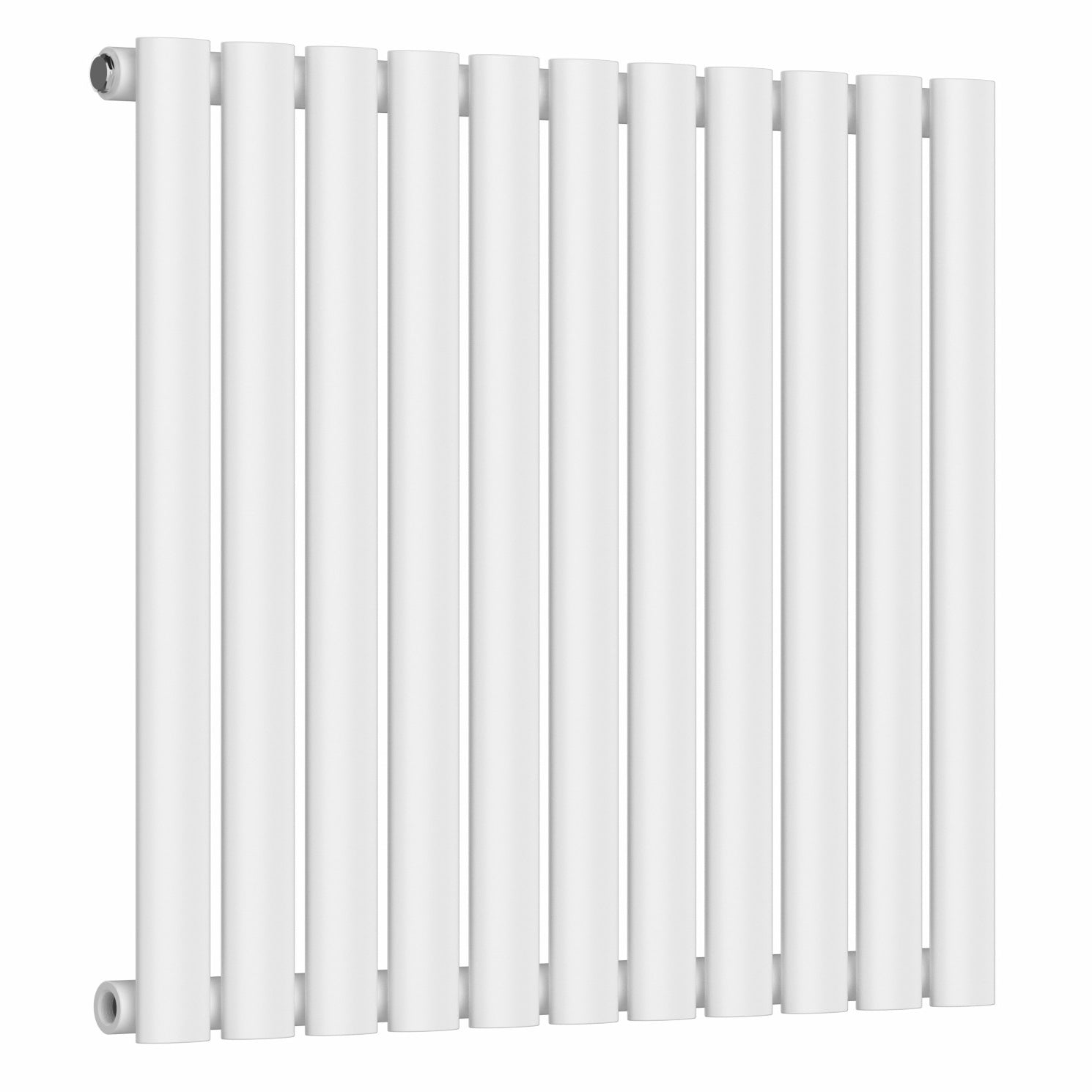 Designer 660mm x 600mm White Horizontal Single Column Radiator, 1535 BTU