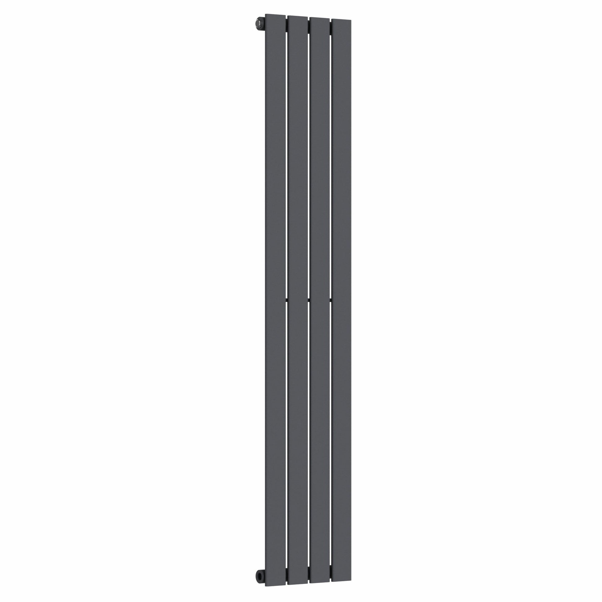 Designer 300mm x 1600mm Anthracite Gray Vertical Single Flat Panel Radiator, 1705 BTU