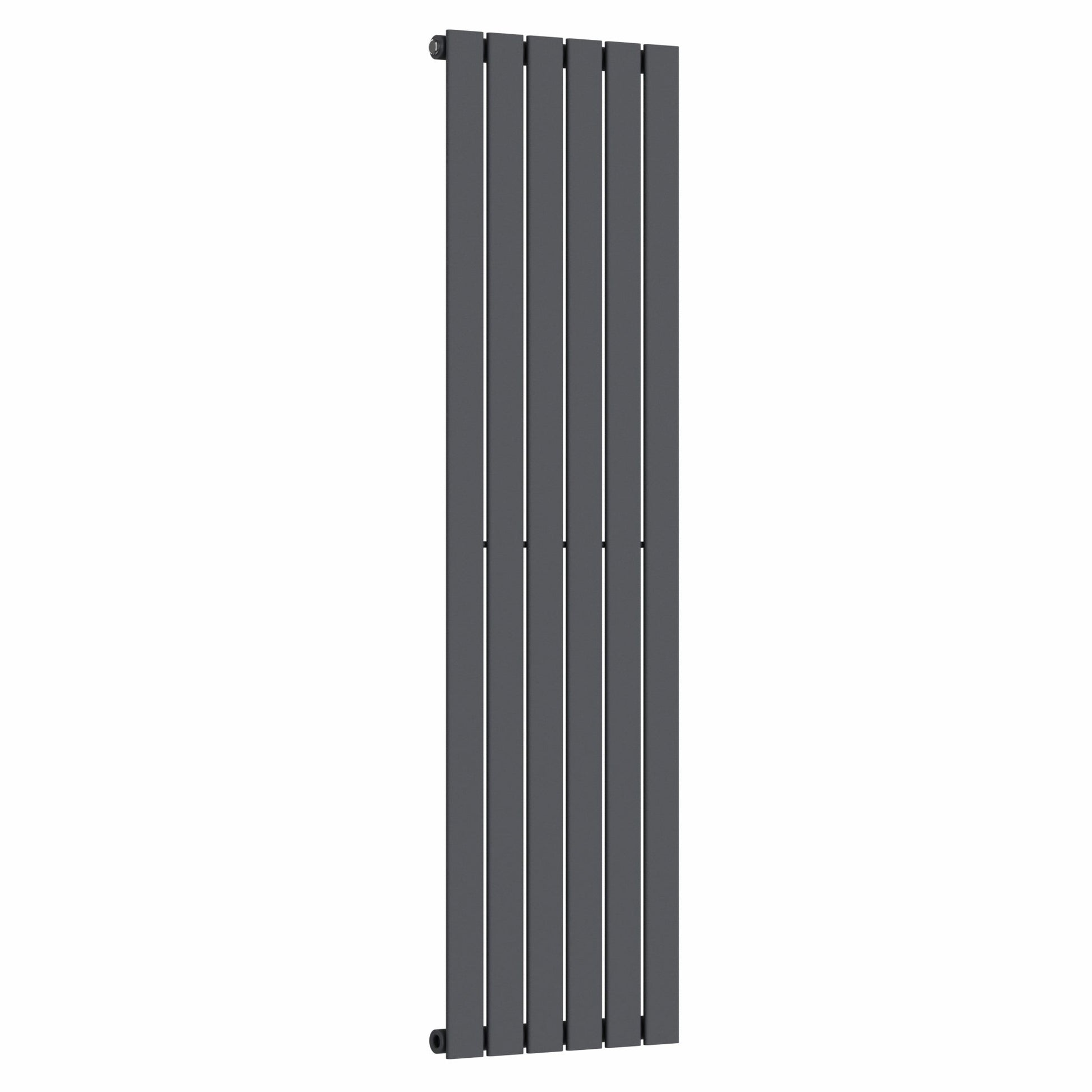 Designer 452mm x 1600mm Anthracite Gray Vertical Single Flat Panel Radiator, 2558 BTU