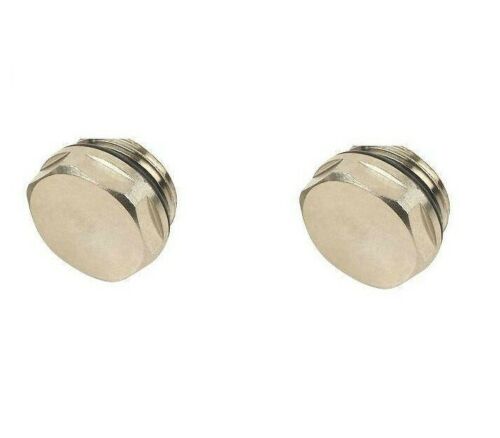 Radiator Blanking Blank Plug Valve 1/2" BSP 15mm  2 PCS