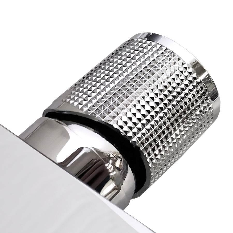 Elegant Modern Chrome Brass Bathroom Tap Rotary Handle KPY-1260507C