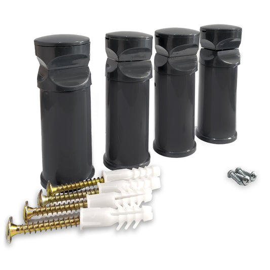 Anthracite Universal Wall Brackets for Heated Towel Rail Radiator Full