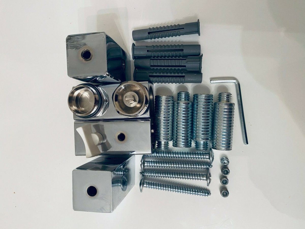 Chrome Electric Heated Towel Rail Radiator 500mm x 1200mm Straight Sydney Designer