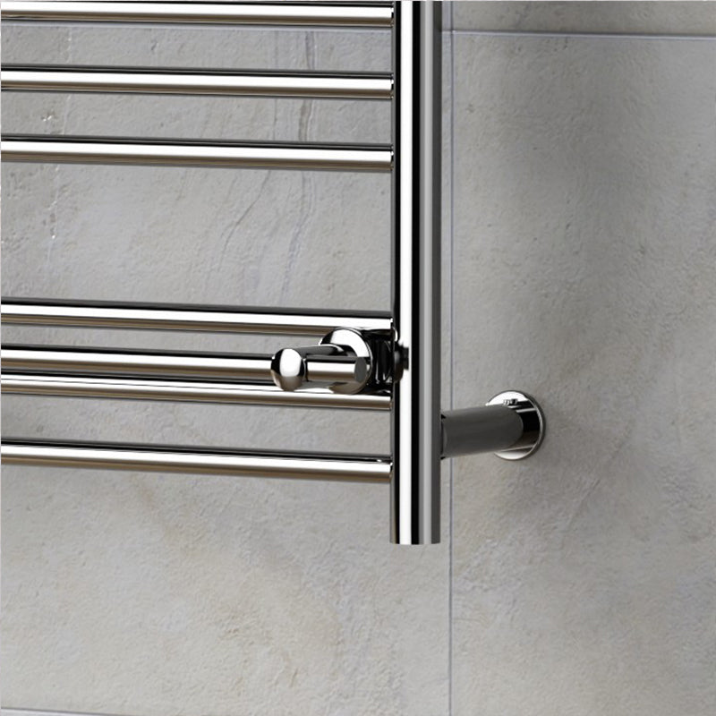 Towel Rail Radiator With a Shelf on Top and Additional hangers Bathroom Furtniture Heater in chrome