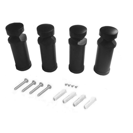 Black Replacement For Towel Rail Radiator Wall Bracket Kit