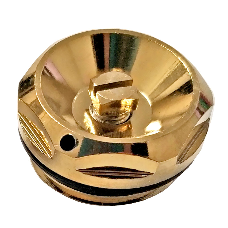 Gold Radiator Bleeding Valve 15mm For Towel Rails