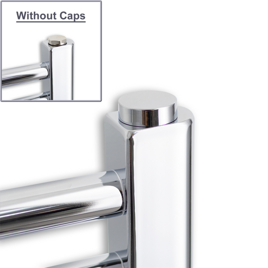 Chrome Cover Cap With Bleeding Air Vent For Heated Towel Rails Radiator