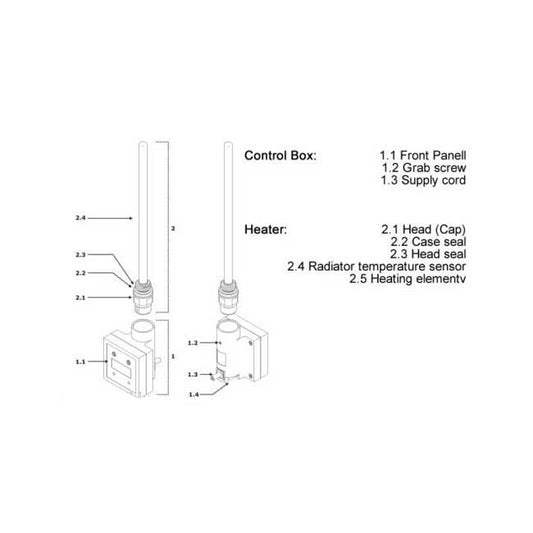 KTX3 Electric Heating Electric Element Programming the 24-hour Timer Black