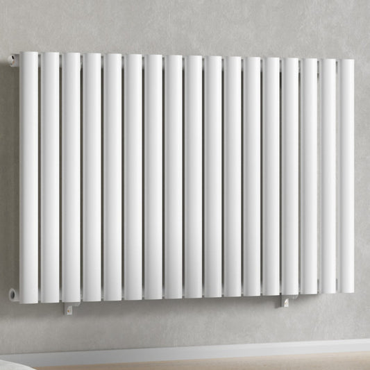Designer 1020mm x 600mm White Horizontal Single Column Radiator, 2370 BTU