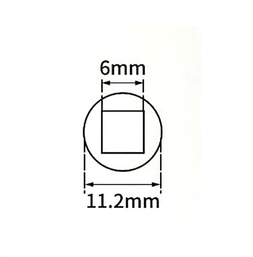 Water Tap Key Metal Clock Type Plumbing Switch Keys For Faucet 6mm x1