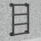 500 x 750mm Anthracite Grey Heated Towel Rail - Charlotte Traditional 