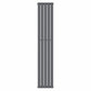 Designer 300mm x 1600mm Anthracite Vertical Single Column Radiator 1695 Btu 
