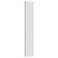 Designer 300mm x 1600mm White Vertical Double Column Radiator 3291 Btu 