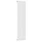 Designer 420mm x 1600mm White Vertical Single Column Radiator 2373 Btu 