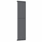 Designer 420mm x 1600mm Anthracite Vertical Single Column Radiator 2373 Btu 