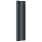Designer 420mm x 1600mm Anthracite Vertical Double Column Radiator 4607 Btu 