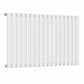 Designer 1020mm x 600mm White Horizontal Single Column Radiator 2370 Btu 