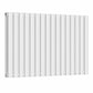 Designer 960mm x 600mm White Horizontal Double Column Radiator 4147 Btu 
