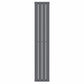Designer 300mm x 1600mm Anthracite Gray Vertical Single Flat Panel Radiator 1705 Btu 