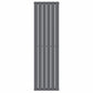 Designer 452mm x 1600mm Anthracite Gray Vertical Single Flat Panel Radiator 2558 Btu 