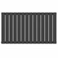 1060mm x 600mm Black Designer Horizontal Single Flat Panel Radiator, 2503 BTU 
