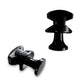 Black Extra Hanger for Heated Towel Rail Radiator - Bath Robe Hook Clip (Pair) 