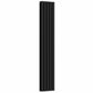 Designer 300mm x 1600mm Black Vertical Double Column Radiator 3291 Btu 