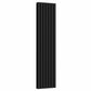 Designer 420mm x 1600mm Black Vertical Double Column Radiator 4607 Btu 