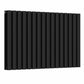 Designer 960mm x 600mm Black Horizontal Double Column Radiator 4147 Btu 